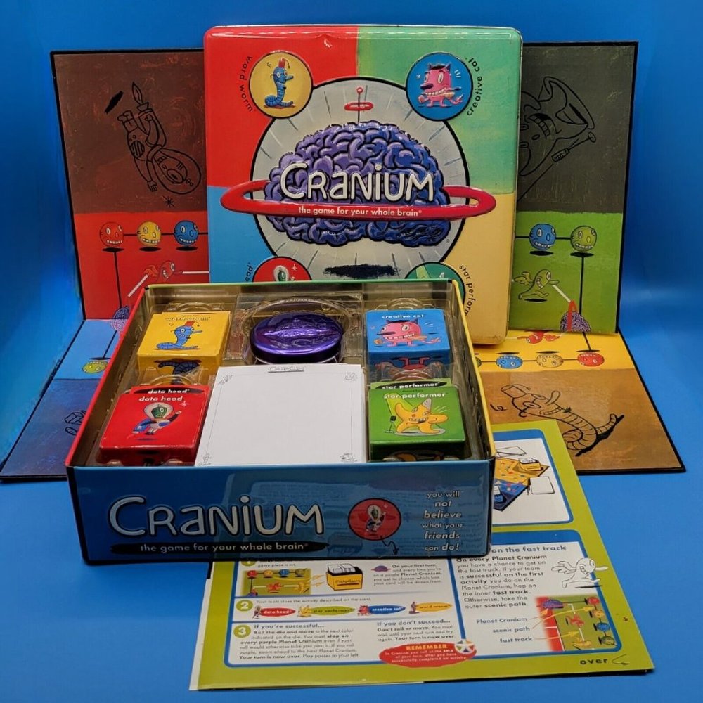 2002 Original Cranium Tin Container Board Game - The Game For Your Whole Brain